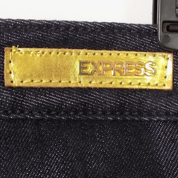 Express Jeans Regular Fit Low Rise Boot Cut Size 2 Sparkly Sequins Stella - Picture 4 of 10